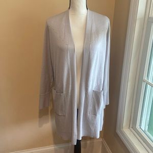 PEYTON PRIMROSE NWT Size M Long Sleeve Open Front Long Cardigan With Pockets